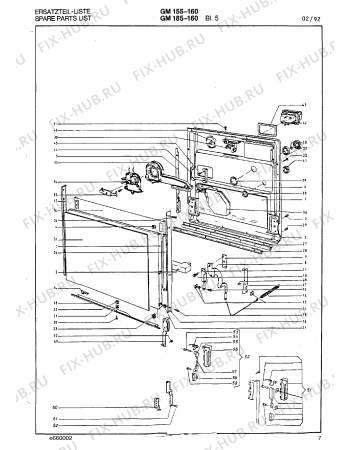 Схема №2 GM185160 с изображением Внешняя дверь для посудомоечной машины Bosch 00293012