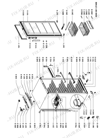 Схема №1 073/935 с изображением Датчик (сенсор) для холодильника Whirlpool 481234938006