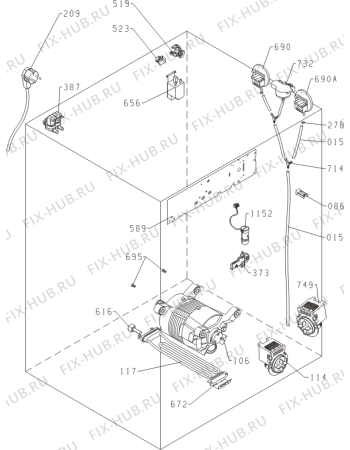 Взрыв-схема стиральной машины Gorenje W8624H (392283, PS10/35120) - Схема узла 05