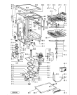Схема №1 ADP 931/1 WH с изображением Модуль (плата) управления для посудомоечной машины Whirlpool 481221838035