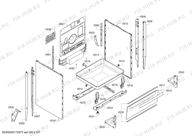 Схема №2 PHTB855M50 с изображением Стеклокерамика для духового шкафа Bosch 00712964
