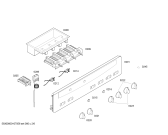 Схема №1 E1122W0 MEGA 1122W с изображением Панель управления для плиты (духовки) Bosch 00443097