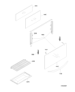Схема №1 ACM 937/1 IX с изображением Дверь (стекло) духовки для плиты (духовки) Whirlpool 480121104607
