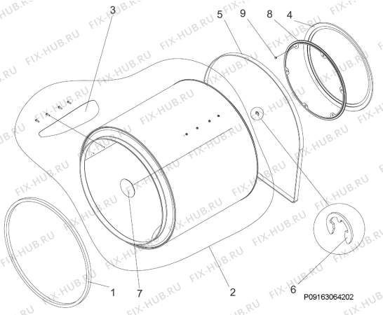 Взрыв-схема стиральной машины Electrolux TWSL5M100 - Схема узла Functional parts