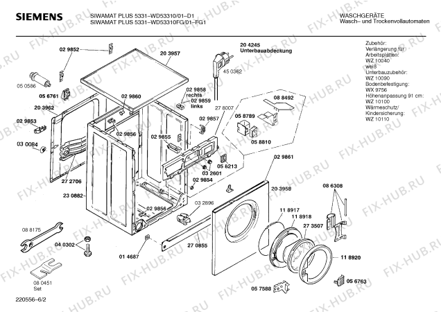 Схема №3 WD53310 SIWAMAT PLUS 5331 с изображением Панель управления для стиралки Siemens 00273569