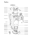 Схема №1 ACW843(1) с изображением Уплотнитель для электрокофеварки Moulinex MS-4894314