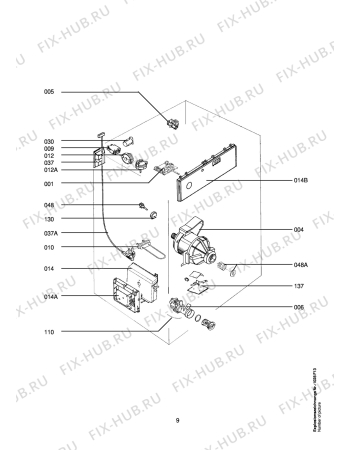 Взрыв-схема стиральной машины Aeg LAV86728-W - Схема узла Electrical equipment