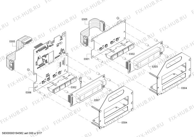Схема №3 PRD606RCSG, Thermador с изображением Держатель для плиты (духовки) Bosch 00715669