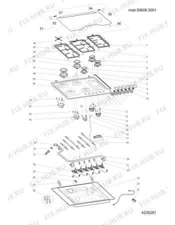 Схема №1 PCN762SIXHA (F100595) с изображением Подрешетка для электропечи Indesit C00538433
