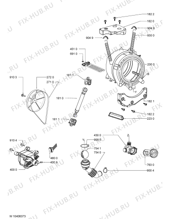 Схема №1 AWO/D 43425 с изображением Микромодуль для стиралки Whirlpool 481074288116