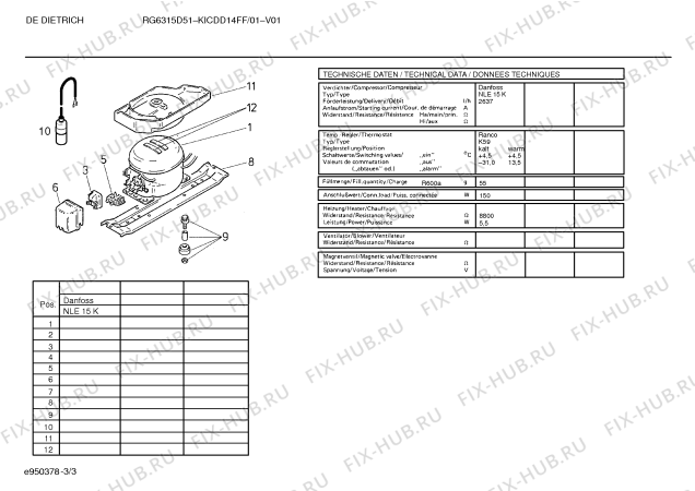 Схема №1 KICDD11FF RG6315D13 с изображением Ящик (корзина) Bosch 00087208