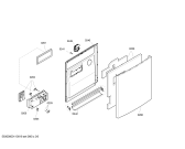 Схема №1 SGU09T02SK с изображением Передняя панель для посудомоечной машины Bosch 00143863