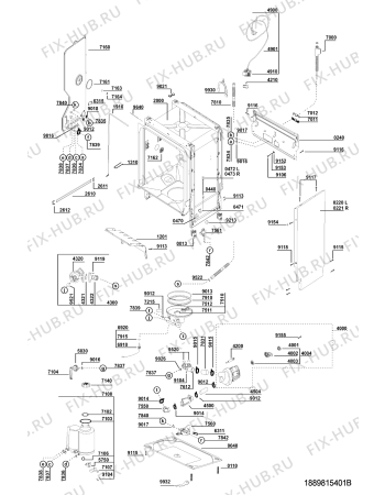Схема №1 ADL 934 AV с изображением Панель для посудомоечной машины Whirlpool 481245370926