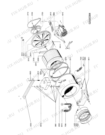 Схема №1 AWL 564 с изображением Рамка для стиральной машины Whirlpool 481946089644