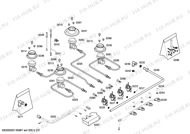 Взрыв-схема плиты (духовки) Siemens ER626PB90D ENC.ER626PB90D 4G C60F IH5 SIEMENS - Схема узла 02