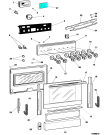Схема №1 K644PSBI (F023122) с изображением Панель для духового шкафа Indesit C00078632
