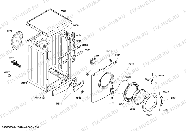 Схема №1 WAE2416SAR с изображением Панель управления для стиральной машины Bosch 00677851