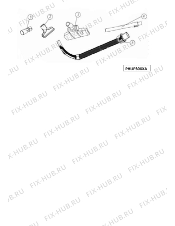 Взрыв-схема пылесоса Aeg AE3020 - Схема узла Accessories