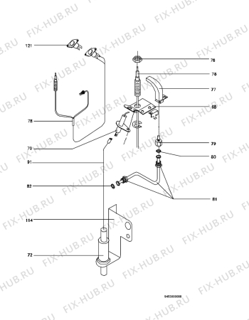 Взрыв-схема комплектующей Electrolux GWH275RN - Схема узла Section 3