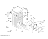 Схема №1 WAE20260AU с изображением Панель управления для стиральной машины Bosch 00661787