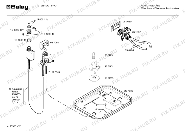Схема №1 3TW840A с изображением Инструкция по эксплуатации для стиральной машины Bosch 00528936