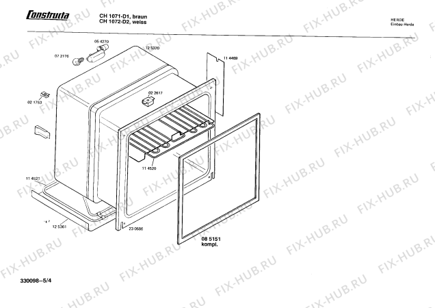 Схема №2 CH1072 с изображением Ручка для духового шкафа Bosch 00026600