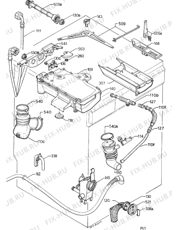 Взрыв-схема стиральной машины Rex LI50JS - Схема узла Hydraulic System 272