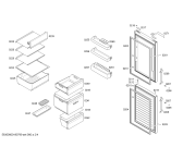 Схема №2 CK736EL31 с изображением Дверь морозильной камеры для холодильника Bosch 00715094