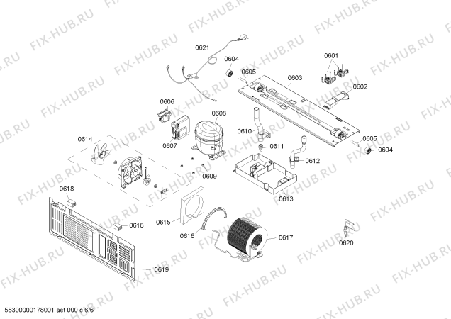 Схема №2 KMF40A60TI с изображением Модуль управления для холодильной камеры Bosch 00795717