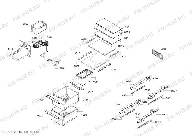 Схема №1 RF411304 Gaggenau с изображением Цокольная панель для холодильника Bosch 11024698