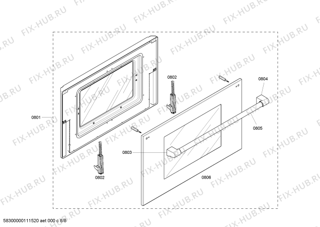 Схема №2 P364GLCLP с изображением Панель для электропечи Bosch 00445506