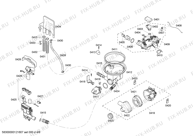 Схема №2 SHE58C05UC Bosch с изображением Кабель для посудомоечной машины Bosch 00640073