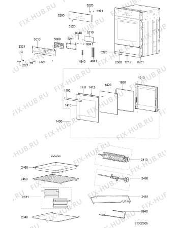 Схема №1 BTH 6692 R SW с изображением Переключатель для плиты (духовки) Whirlpool 481241078205