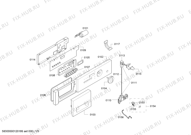 Схема №1 WDI1640EU WDI1640 с изображением Втулка для стиралки Bosch 00425613