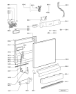 Схема №1 ADP 5445 WH с изображением Блок управления для посудомоечной машины Whirlpool 481221479897