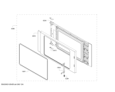 Схема №1 HF25M2R2 с изображением Дверь для духового шкафа Siemens 00682825