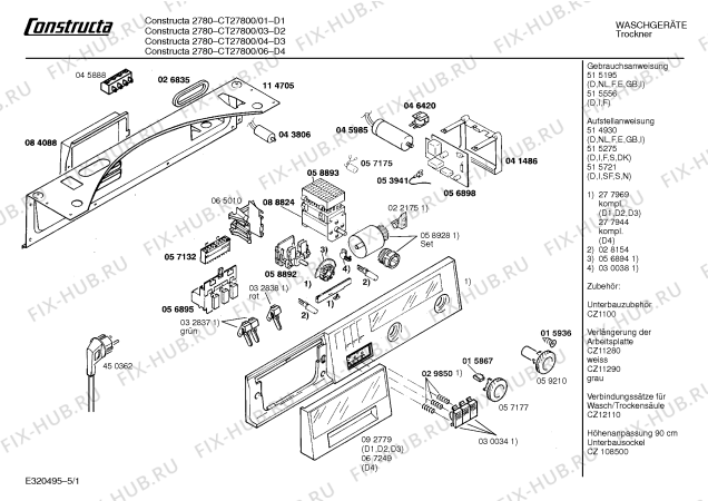 Схема №2 CT27800 2780 с изображением Ручка для сушильной машины Bosch 00092779