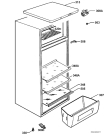 Схема №1 S51800DSW0 с изображением Часть корпуса для холодильника Aeg 2063949099