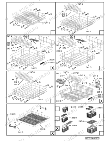 Схема №1 KDFX 6041 с изображением Всякое для посудомойки Whirlpool 481010728388