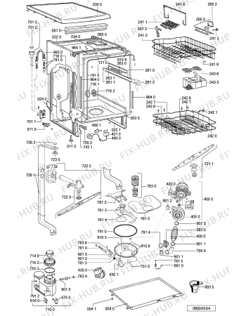Схема №1 #DP 6516 WH n.prod. с изображением Панель для посудомоечной машины Whirlpool 481245373242