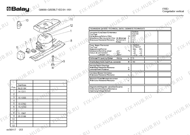 Схема №1 GSDBLT1EE G6830 с изображением Инструкция по эксплуатации для холодильной камеры Bosch 00517798