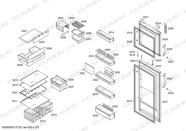 Схема №2 KDN30X00 с изображением Заглушка для холодильника Bosch 00420374