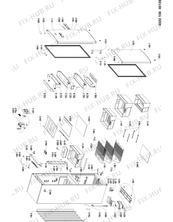 Схема №1 WBE3477 DFC TS с изображением Панель управления для холодильника Whirlpool 481010497624