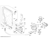 Схема №1 SMS69T08TC с изображением Передняя панель для посудомойки Bosch 00673771