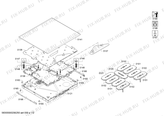 Схема №1 EH779FDC1E с изображением Рамка для плиты (духовки) Bosch 00775645