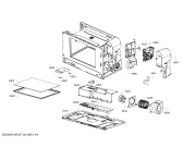 Схема №1 BFL634GW1 с изображением Дверь для электропечи Bosch 00772423