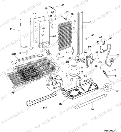 Взрыв-схема стиральной машины Kelvinator KIF26PMEW0 - Схема узла C10 Cold, users manual