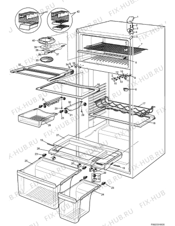 Взрыв-схема холодильника Rex Electrolux RD520SNF - Схема узла Section 5