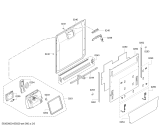 Схема №1 SME69U40EU, Super Silence с изображением Передняя панель для посудомоечной машины Bosch 00744347