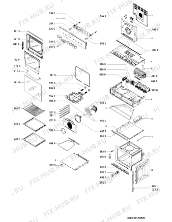 Схема №1 EMZE3485 BR с изображением Обшивка для электропечи Whirlpool 481945358639